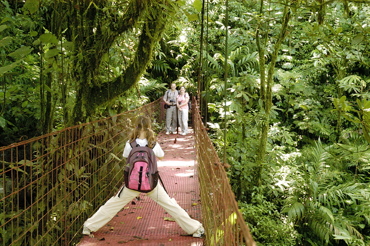 Hanging bridges Costa Rica