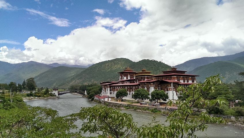Palace of Great happiness, Punakha Dzong, Bhutan, Pixabay.com