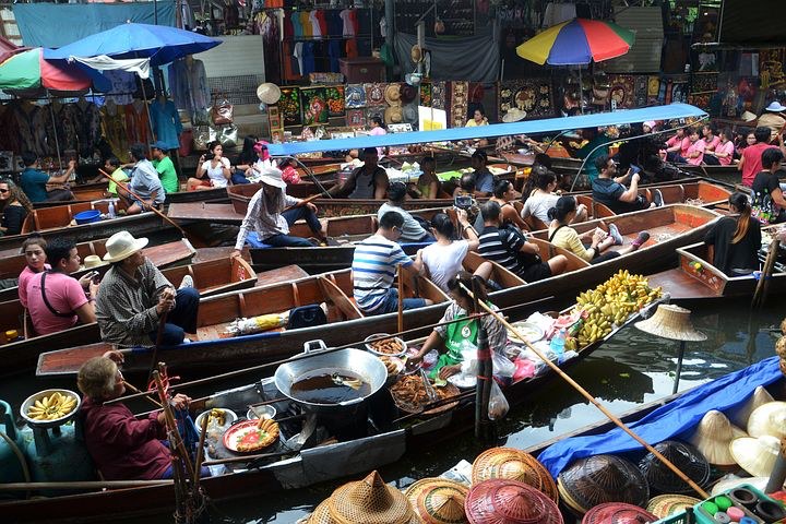 Floating Market,Bangkok, Thailand, Pixabay.com