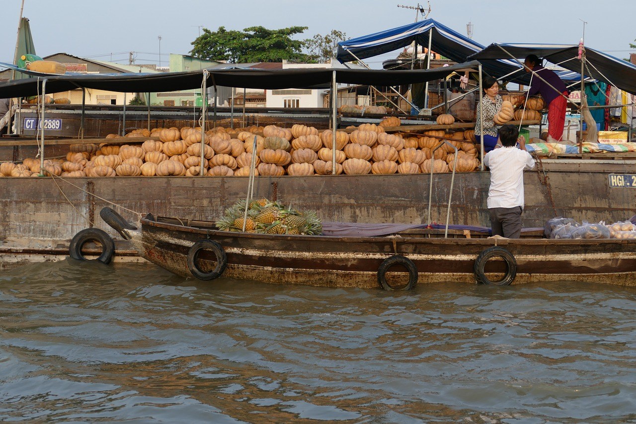 Cai Be, Floating market, Vietnam, Pixabay.com