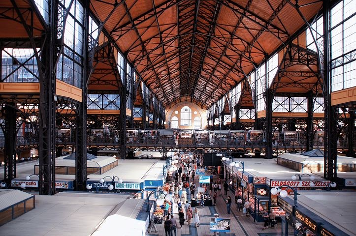 Market Hall, Budapest, Hungary, Pixabay.com