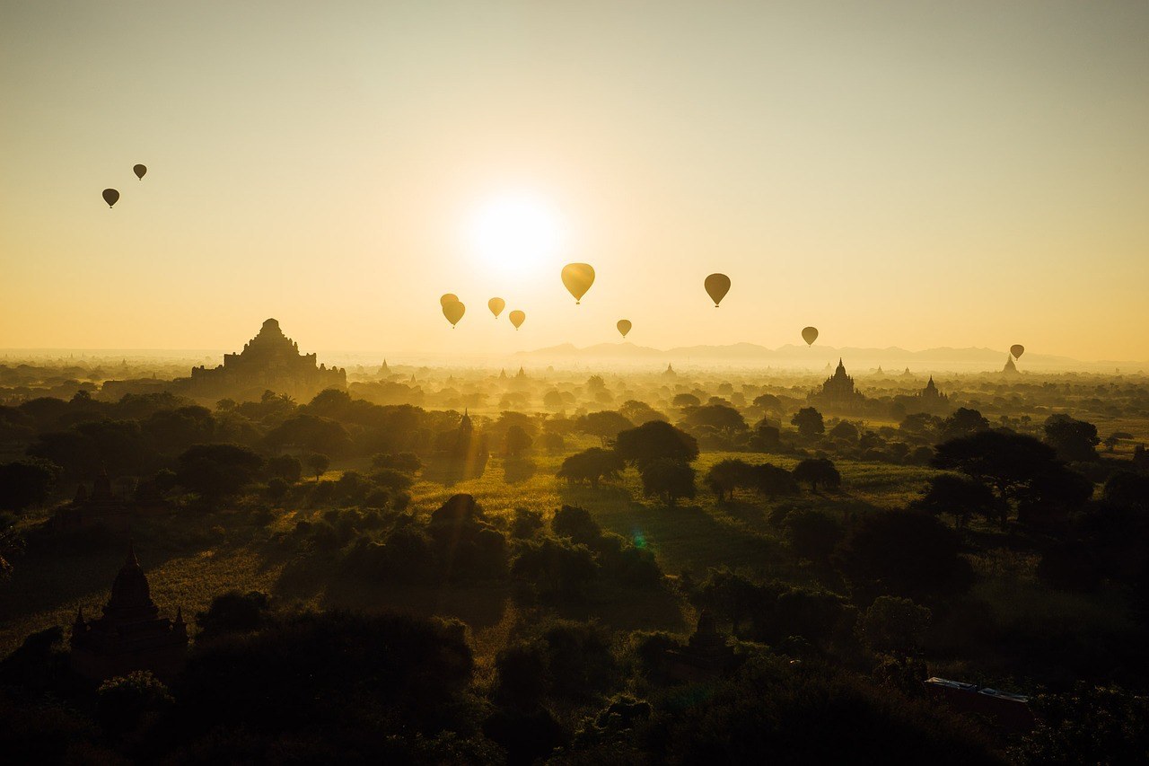 Bagan Ballooning, Bagan, Myanmar, Pixabay.com
