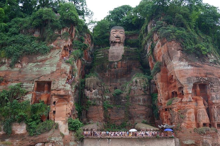 Leshan Giant Buddha, Chengdu, China, Pixabay.com