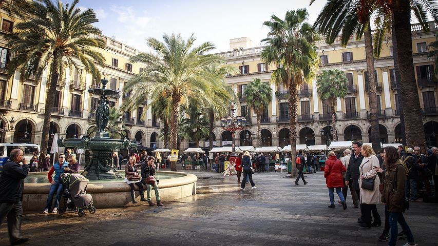Barcelona Square, Spain, Pixabay.com